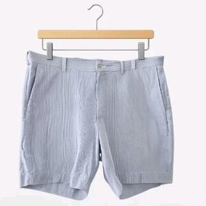 Polo Ralph Lauren Classic Fit 6" Shorts Mens 40 Blue White Striped Cotton